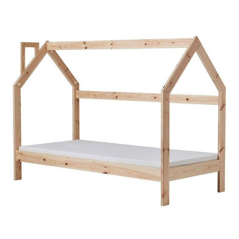 Łóżko domek 160x70 z drewna PINIO MHB 133