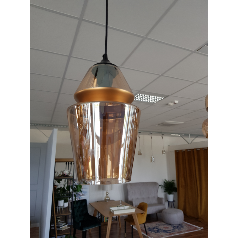 Lampa wisząca złoty sopel MHL0-69