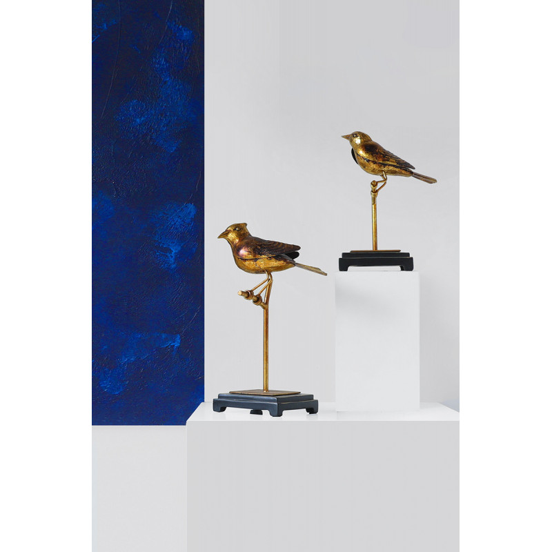 Figurka złoty ptak na stojaku wysoki MHD0-03-42