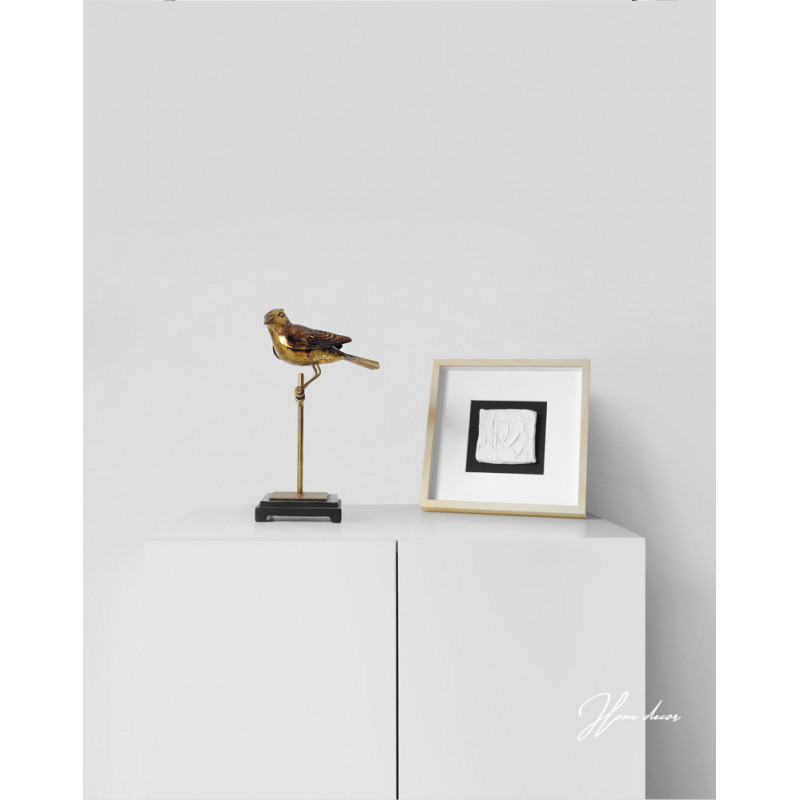 Figurka złoty ptak na stojaku wysoki MHD0-03-42