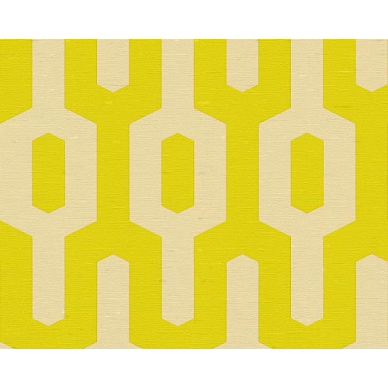 Tapeta geometryczny wzór żółta MHT0-124