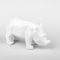 Figurka z porcelany biały nosorożec MHD0-03-6