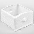 Biała osłonka ceramiczna kwadratowa MHD0-02-188