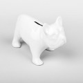 Porcelanowa skarbonka dla dziecka biały piesek BULDOG MHD0-09-58