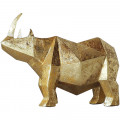 Geometryczna figurka nosorożec złoty mały MHD0-03-39