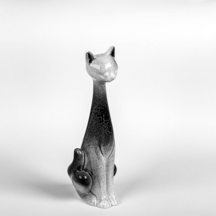 Dekoracyjna figurka kot ceramiczny