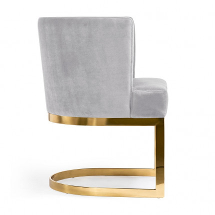 Nowoczesne krzesło tapicerowane w stylu glamour MHK0-116