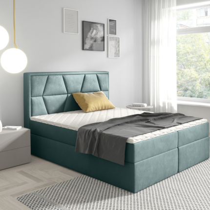 Nowoczesne łóżko kontynentalne 160x200 cm MHB 107