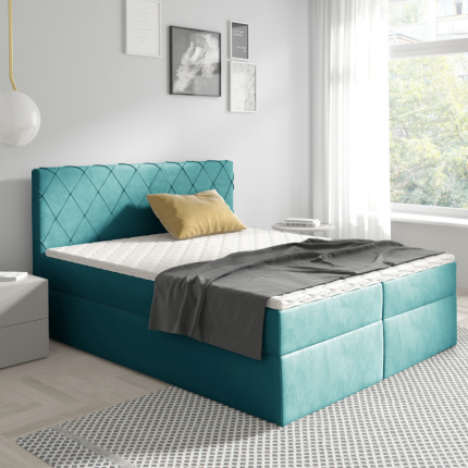 Eleganckie łóżko kontynentalne 140x200 cm MHB 109