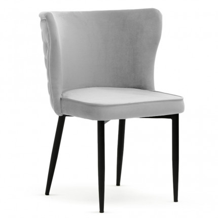 Stylowe krzesło tapicerowane welur MHK0-119