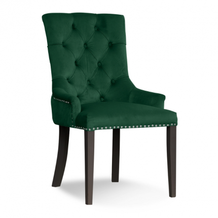 Zielone krzesło chesterfield z kołatką MHK0-29 SZYBKA WYSYŁKA