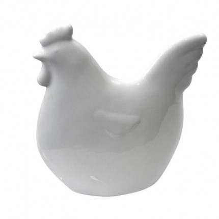 Figurka porcelanowa biała kura MHD0-03-18