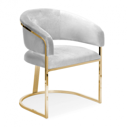 Stylowe krzesło glamour z podłokietnikami MHK0-32