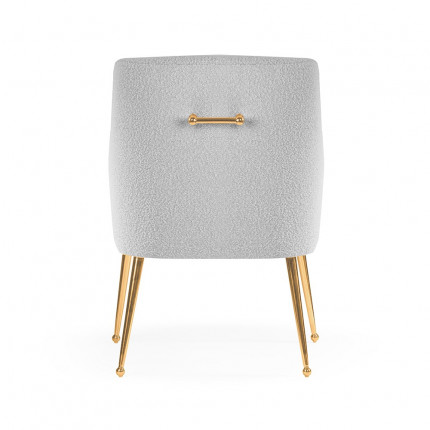 Nowoczesne krzesło tapicerowane w stylu glamour MHK0-36