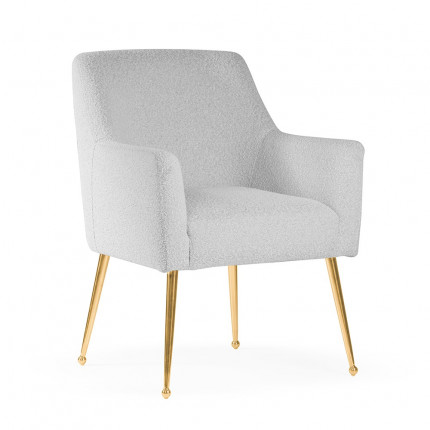 Nowoczesne krzesło tapicerowane w stylu glamour MHK0-36