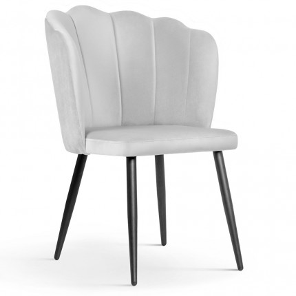 Krzesło tapicerowane z oparciem glamour MHK0-43