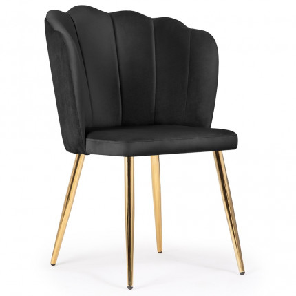 Krzesło tapicerowane z oparciem glamour MHK0-43