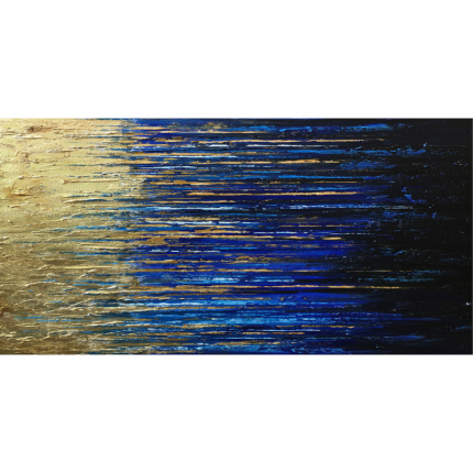 Ręcznie malowany obraz abstrakcja na płótnie ZACHÓD SŁOŃCA MHD0-10-74