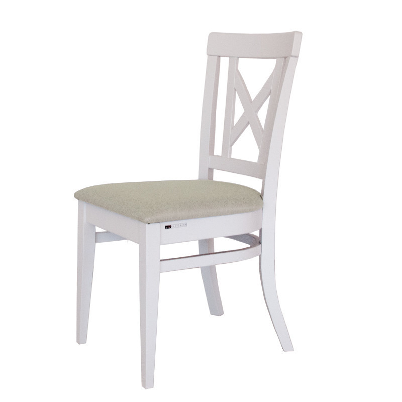 Drewniane białe krzesło bukowe MHK0-11