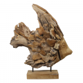 Figurka dekoracyjna drewniana ryba MHD0-03-37