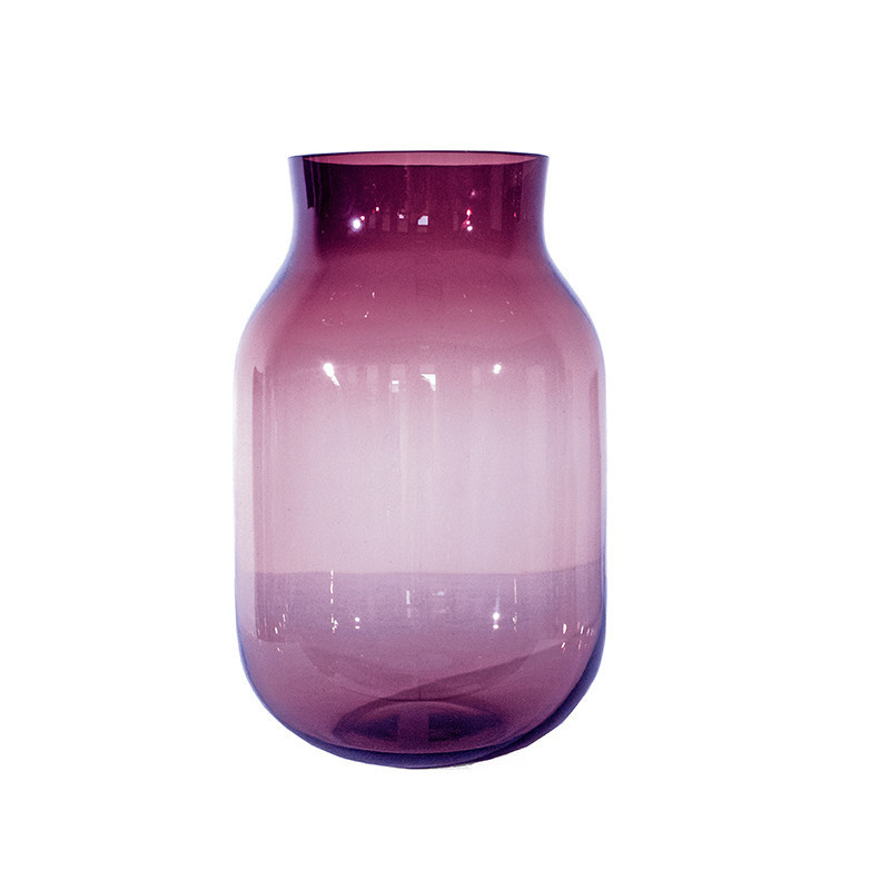 Ręcznie robiony fioletowy szklany wazon MHD0-01-15