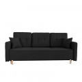Skandynawska sofa OD RĘKI czarna MHT 341