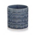 Ceramiczna donica w stylu etno kwadraty MHD0-02-108