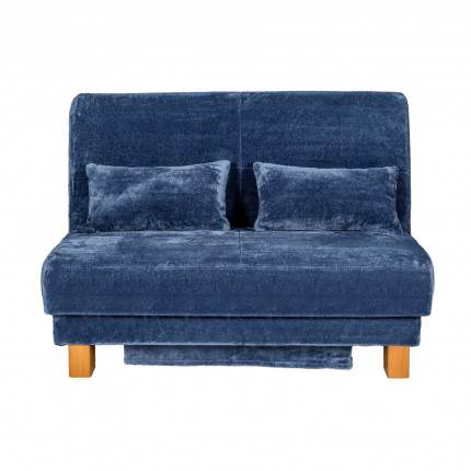 Sofa niebieska szybkie rozkładanie ze skrzynią 120 cm MHT 430  OD RĘKI