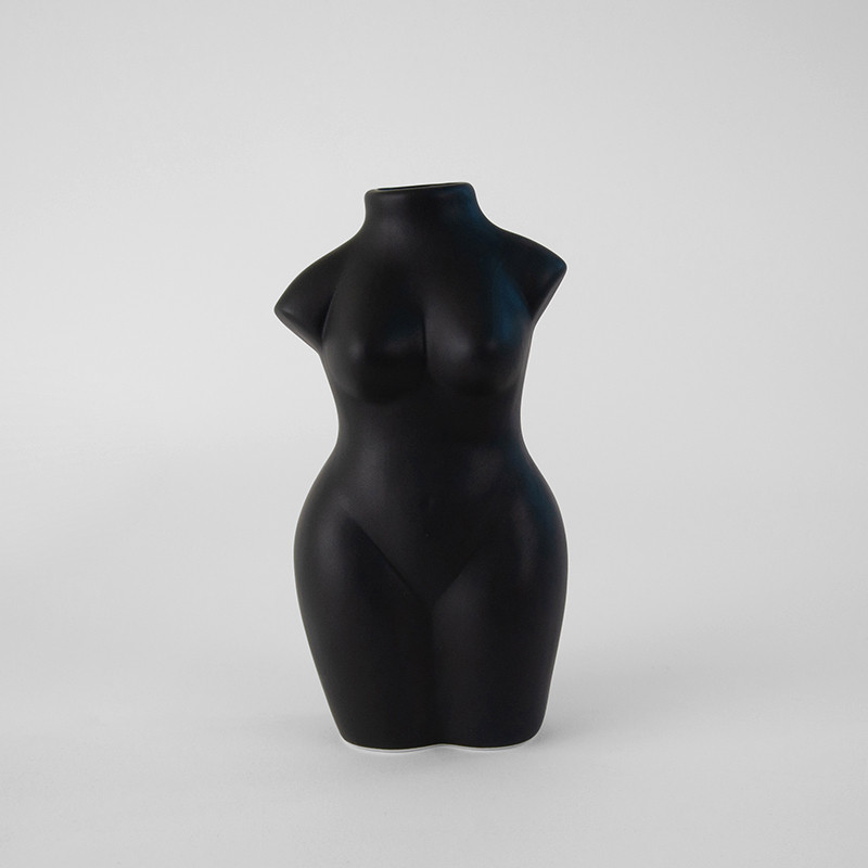 Czarny wazon ciało kobiety MHD0-01-48