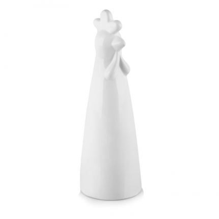 Wielkanocny kogut figurka porcelanowa biała MHD0-03-156