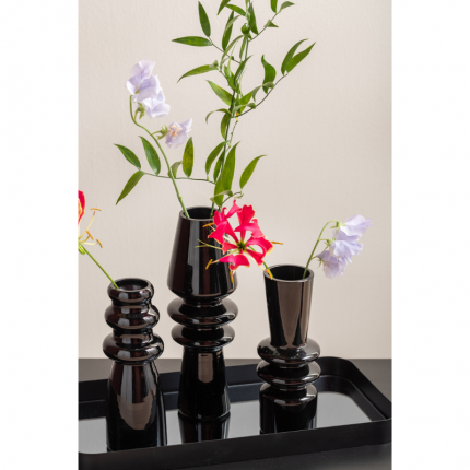 Oryginalny wazon na kwiaty czarny Present Time MHD0-01-89