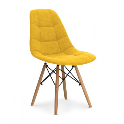 Krzesło tapicerowane z drewnianymi nóżkami MHK0-28