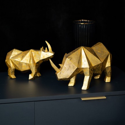 Ozdobna figurka nosorożec złoty duży MHD0-03-40