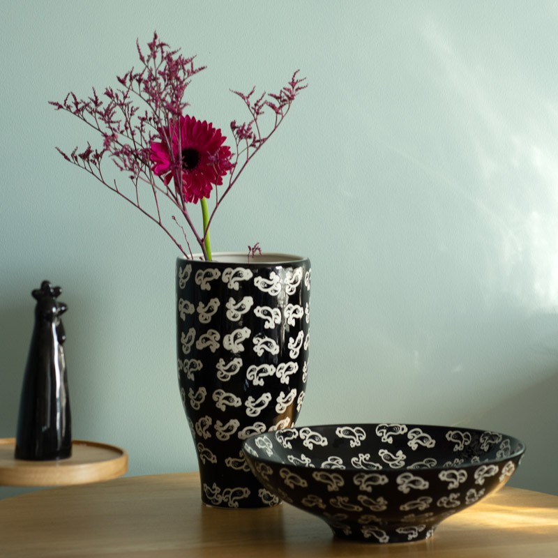 Ceramiczny wazon wysoki RYBY MHD0-01-53