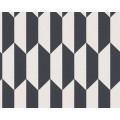 Tapeta w geometryczny wzór biało-czarny MHT0-42