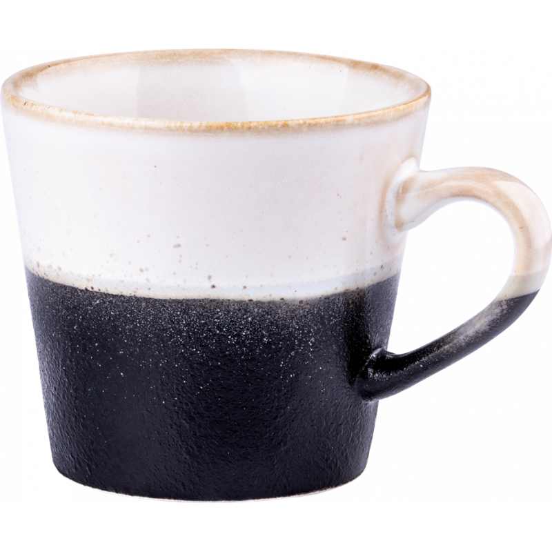 Kubek do cappuccino w stylu lat 70. czarno-biały HKliving ACE6752