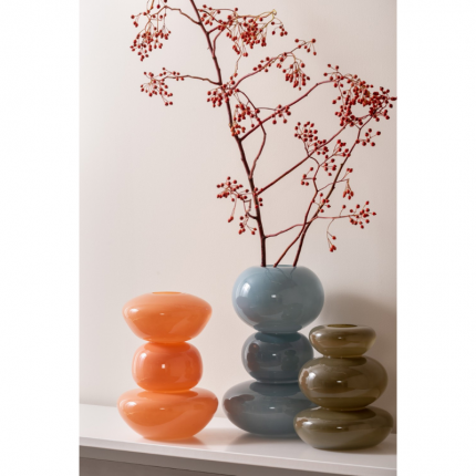 Pomarańczowy wazon szklany średni rozmiar Present Time MHD0-01-99