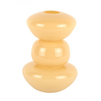 Żółty wazon szklany średni rozmiar Present Time MHD0-01-105