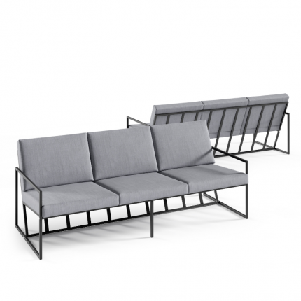 Komfortowa sofa ogrodowa 3-osobowa MHT 406