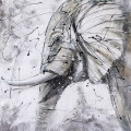 Ręcznie malowany obraz na płótnie –  Słoń MHD0-10-34