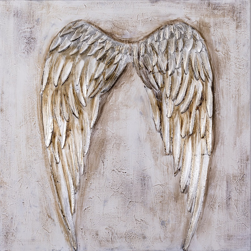 Ręcznie malowany obraz na płótnie –  Skrzydła anioła MHD0-10-40