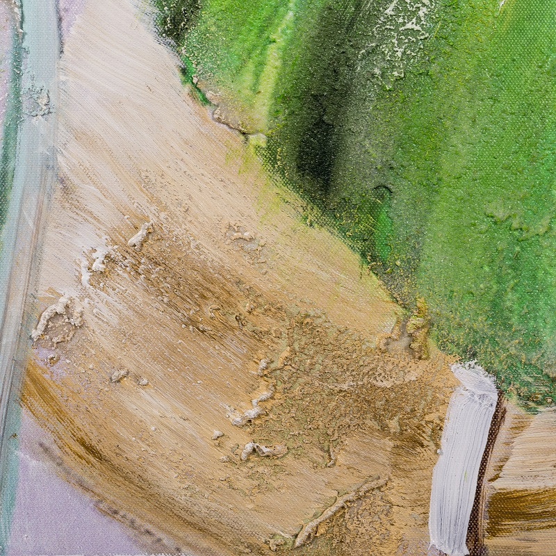 Ręcznie malowany obraz na płótnie –  Liście MHD0-10-41