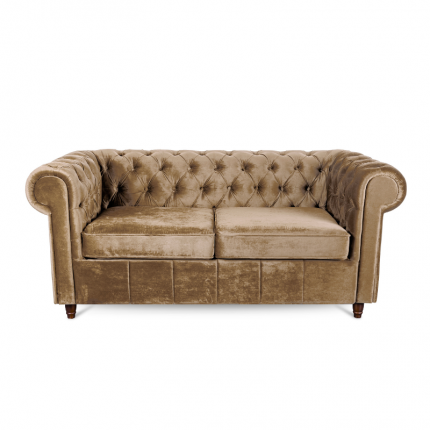 Beżowa sofa rozkładana Chesterfield MHT 282 OD RĘKI