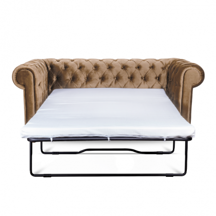 Beżowa sofa rozkładana Chesterfield MHT 282 OD RĘKI