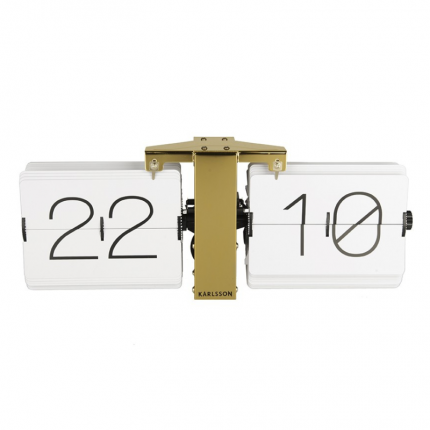 Zegar klapkowy vintage biały flip clock MHD0-08-58