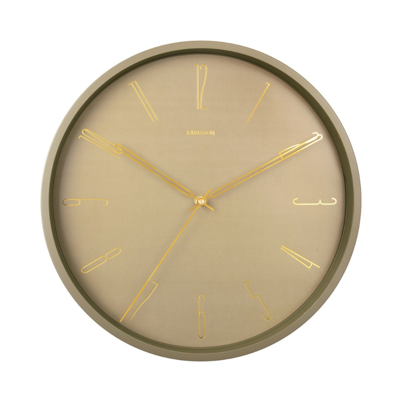 Oryginalny zegar ścienny zielony marka Karlsson MHD0-08-72