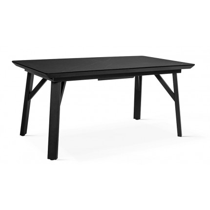 Czarny stół rozkładany NOTTE 160-200 cm OD RĘKI