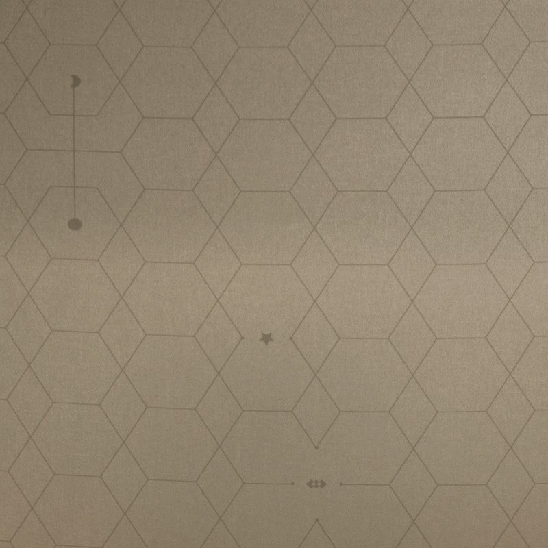 Obrus z motywem geometrycznym brązowy 100x140 cm MHA0-03-07