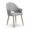 Krzesło tapicerowane tkaniną z dziurą w oparciu MHK0-100