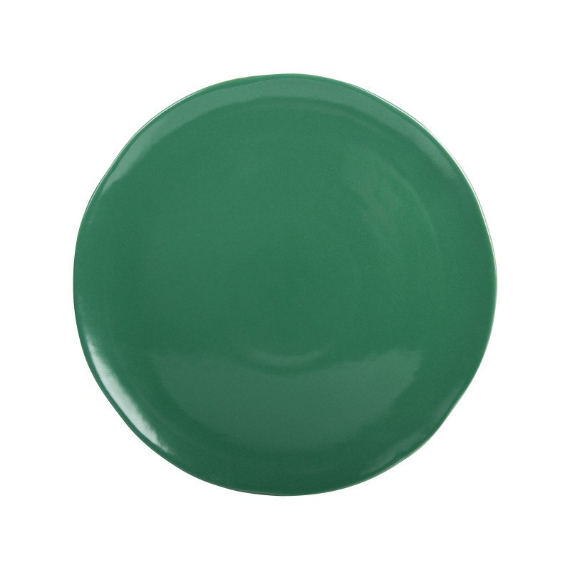 Duży zielony ręcznie malowany talerz MHZ0-01-03